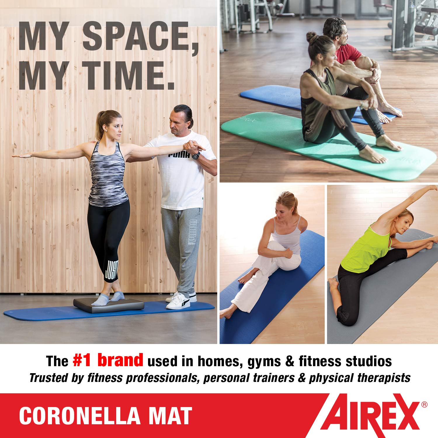 Airex Official Coronella Exercise Mat - Home Workout For Rehabilitation, Strength Training, Aerobics, Water Fitness, Exercise, W