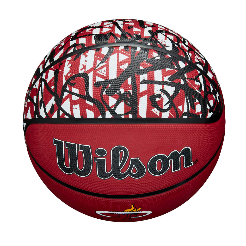Wilson Nba Team Graffiti Basketball - Miami Heat, Size 7-29.5''