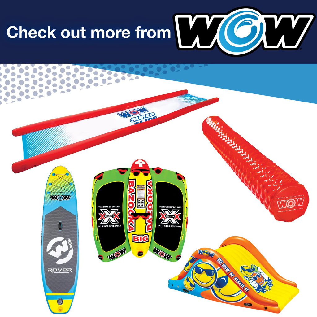 Wow Sports World Of Watersports 4K 60 Ft. Tow Rope With Floating Foam Buoy 1 2 3 Or 4 Person Tow Rope For Boating, 11-3010