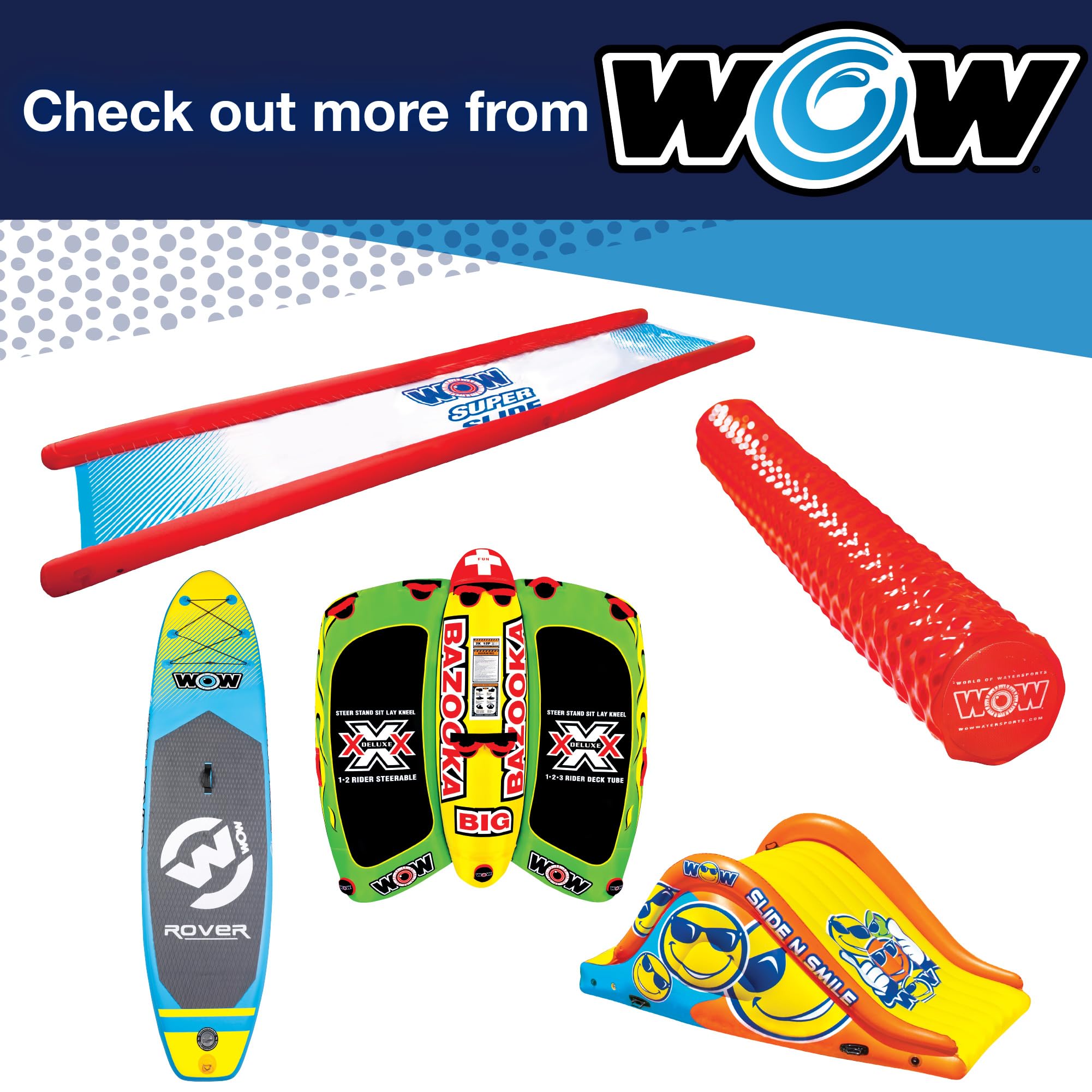 Wow Sports World Of Watersports 2K 60 Ft. Tow Rope With Floating Foam Buoy 1 Or 2 Person Tow Rope For Boating, 11-3000, Red