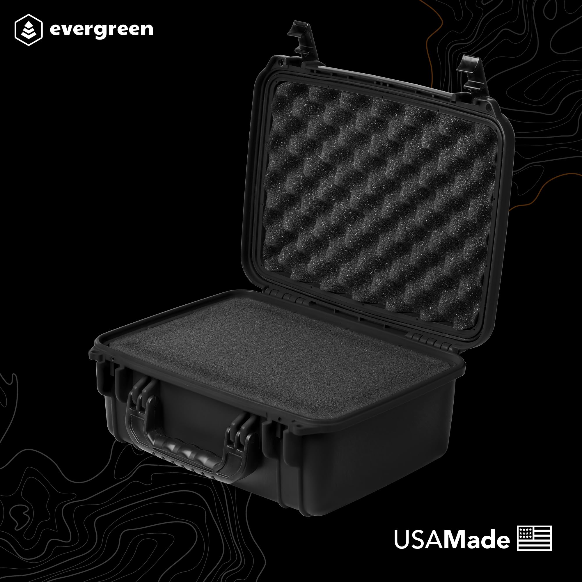 Seahorse 520 Heavy Duty Protective Dry Box Case With Accuform Foam - Tsa Approved/Mil Spec / Ip67 Waterproof/Usa Made For Camera