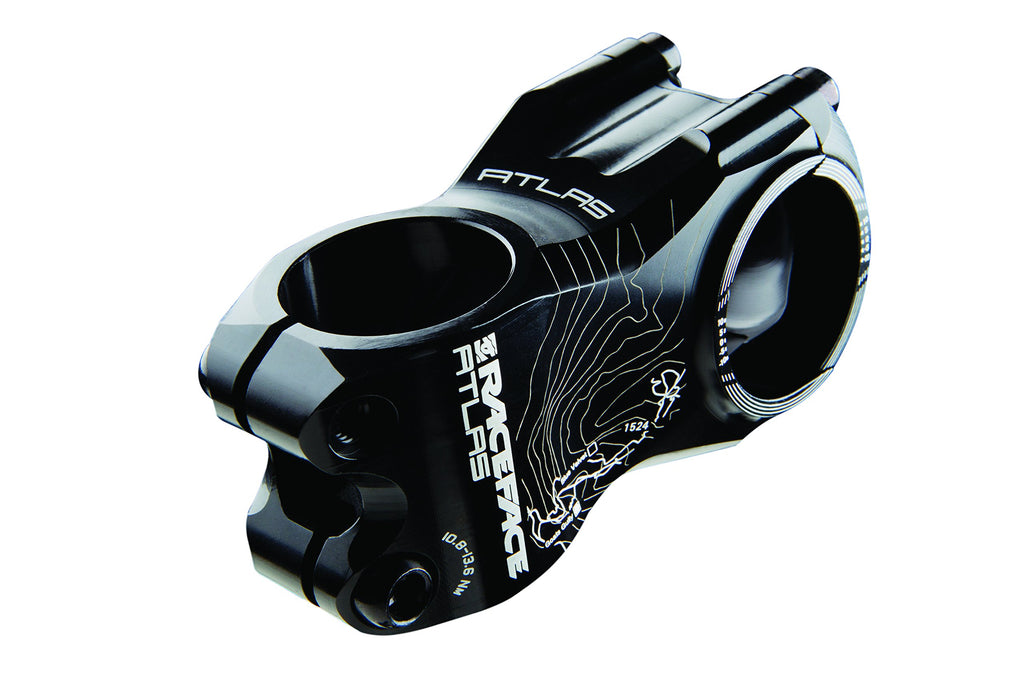 Race Face Atlas Mountain Bike Stem (Black, 31.8-Mm Clamp, 50-Mm, 1-1/8-Inch)