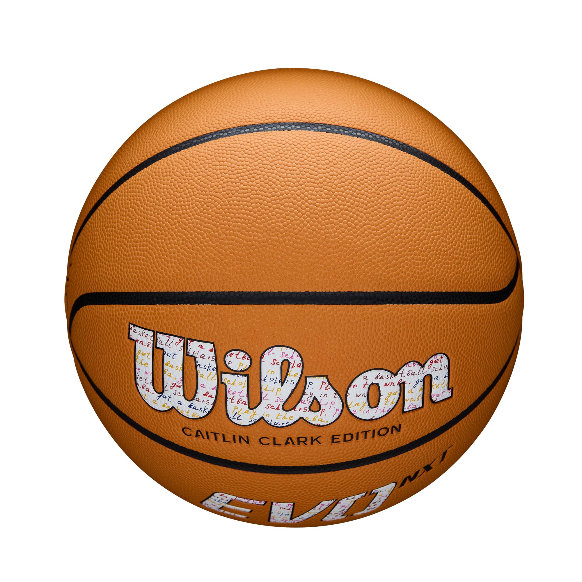 Wilson Caitlin Clark Evo Nxt 3951 Game Basketball - Orange, Size 7-29.5''