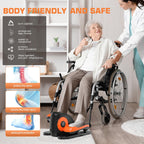 Ancheer Under Desk Elliptical, Ellipse Leg Exerciser For Seniors Fully Assembled , Electric Seated Pedal Exerciser With Remote C