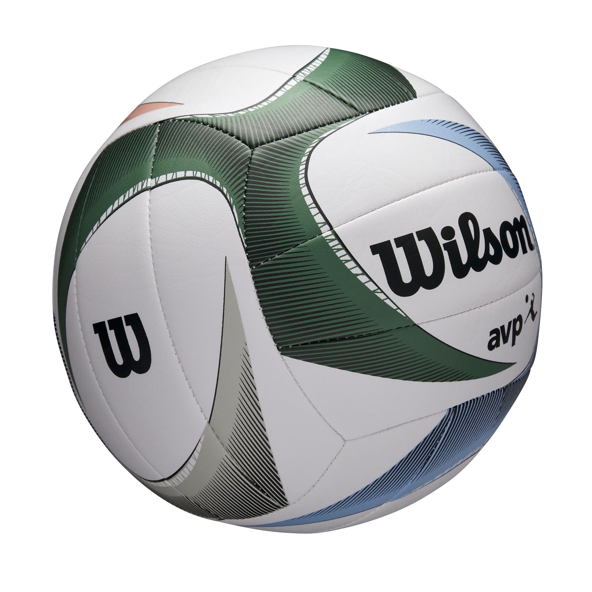 Wilson Avp Pxl Volleyball - Official Size, White/Blue/Green