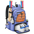 MATEIN Youth Softball Backpack, Lightweight Baseball Bag for 4 Bats with Shoe Pocket & Ball Pocket, Large Capacity Catchers Back
