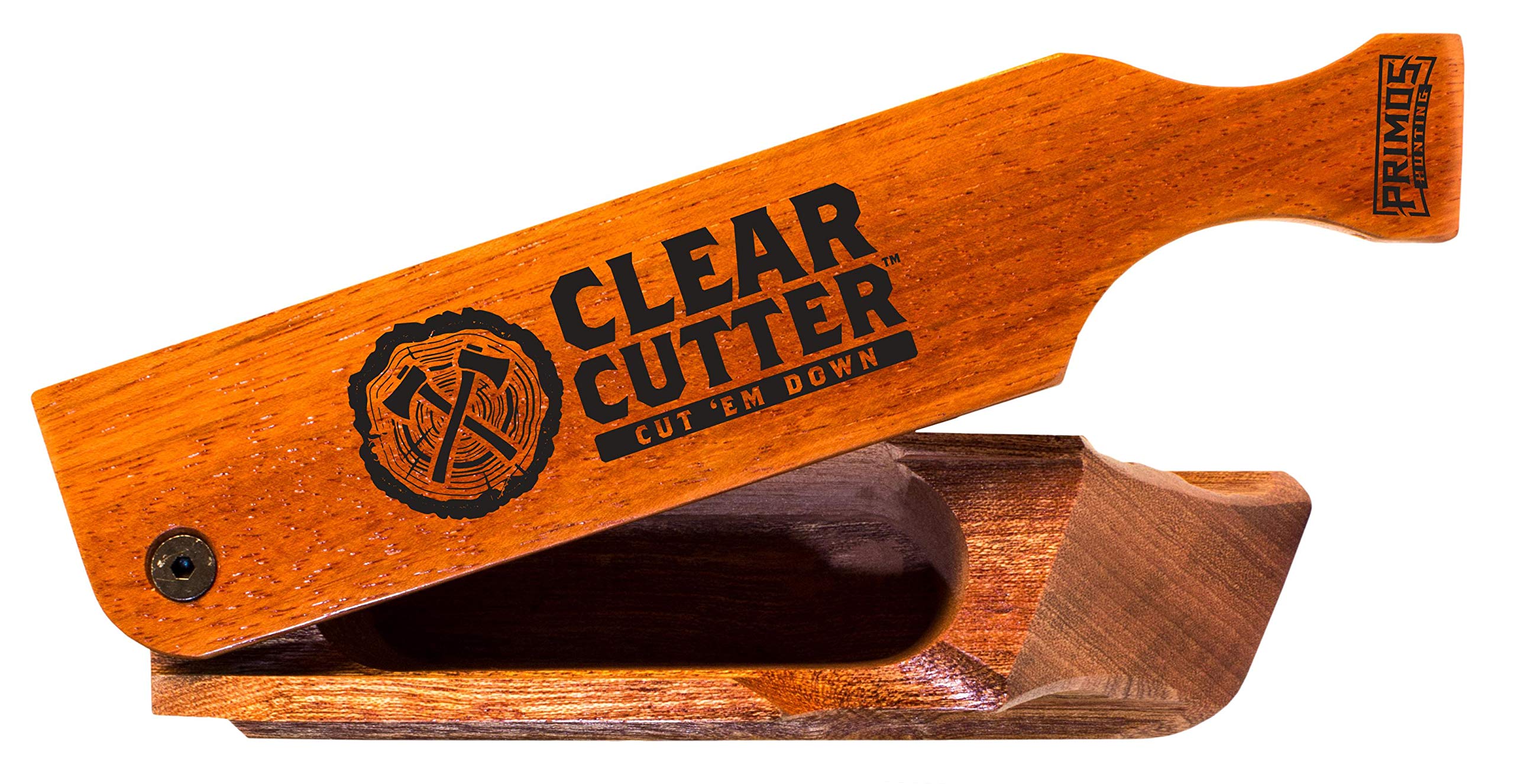 Primos Hunting Clear Cutter, Wood Grain Turkey Box Call, Multicolor, Standard Size For Effective Calling