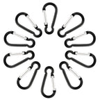 Swatom Aluminum Carabiner Clip 1.6 Inches Spring Snap Hook Keyring Carabiners For Camping Traveling Hiking Keychains Outdoor Acc