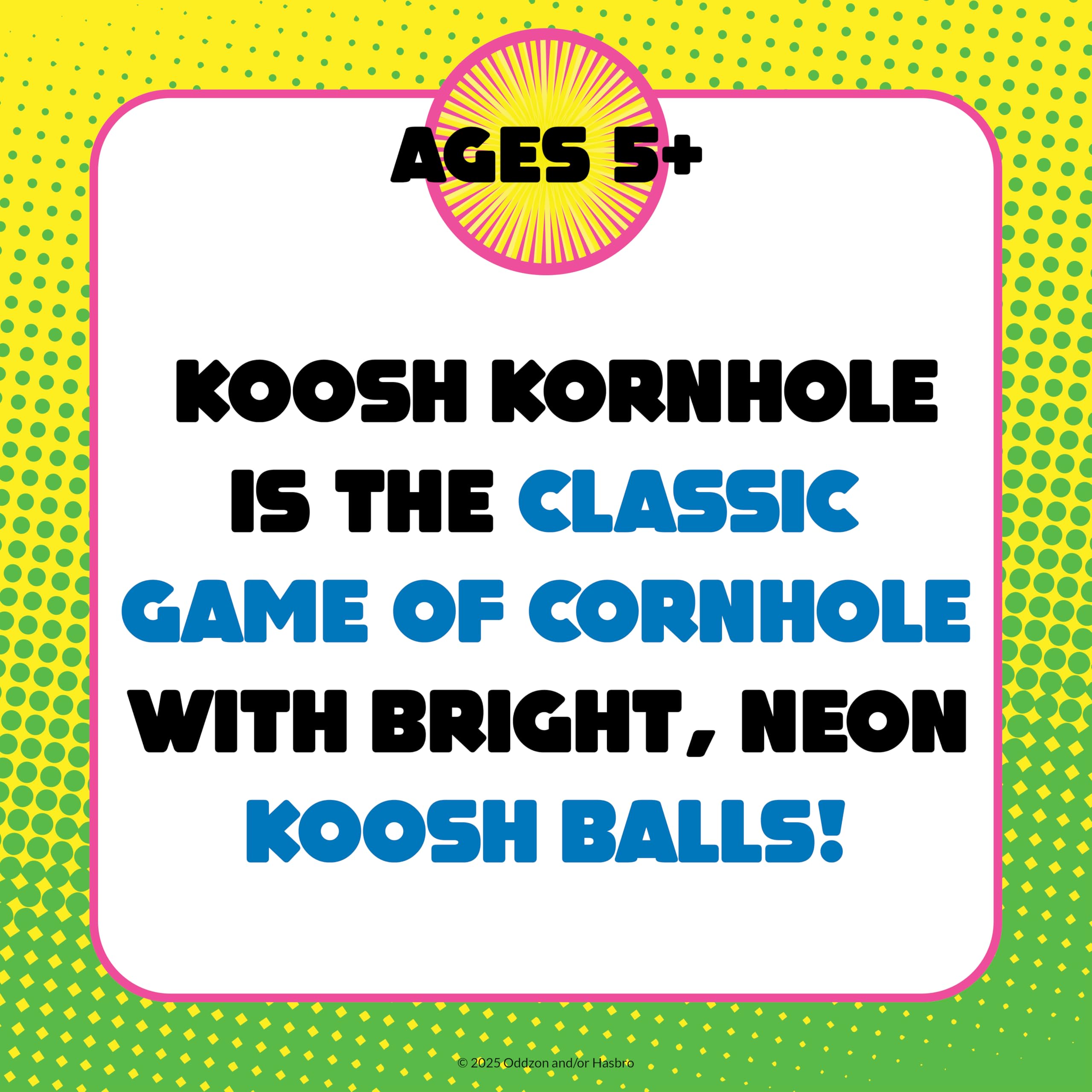 Koosh Kornhole, Cornhole Set for Kids - Outdoor Toys for Boys and Girls, Perfect for Beginners, Preschool Toys, Easy Storage, 1