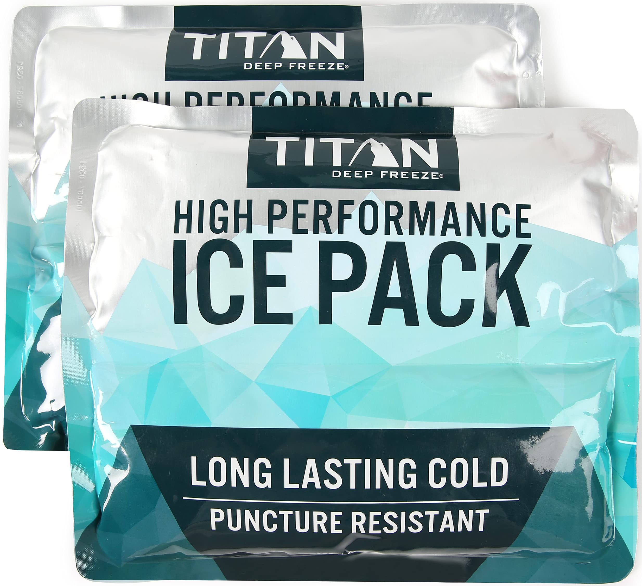 Arctic Zone Titan Deep Freeze Ice Pack- (2 Pack) 600 Gram High Performance Ice Pack - Long-Lasting, Puncture-Resistant Cold Pack