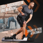 Squatz Apollo Fitness Board - Foldable Multifunctional Workout Device With Standard, Eccentric, And Isokinetic Training Modes, W