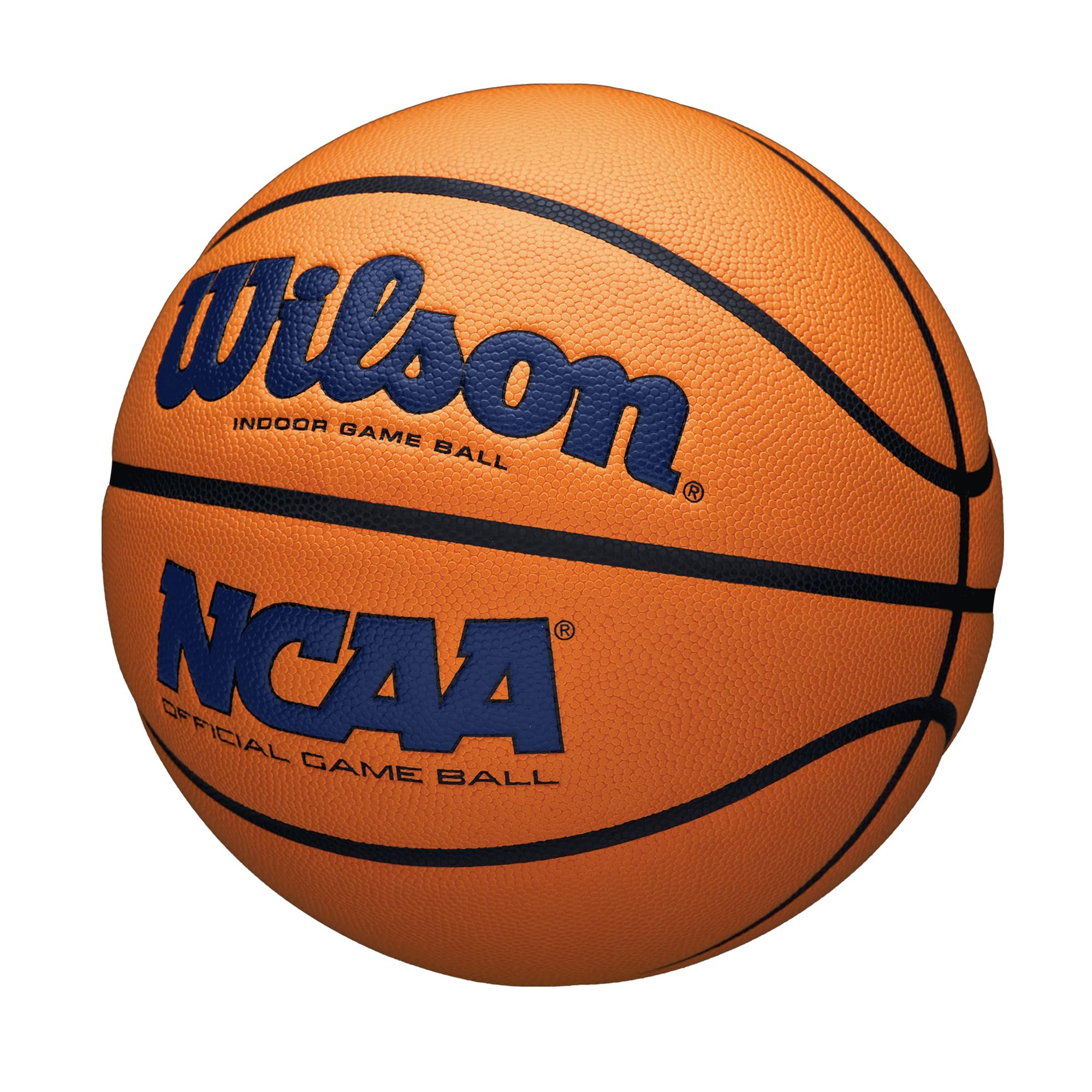Wilson Ncaa Evo Nxt Official Indoor Game Basketball - Navy/Orange, Size 7-29.5''