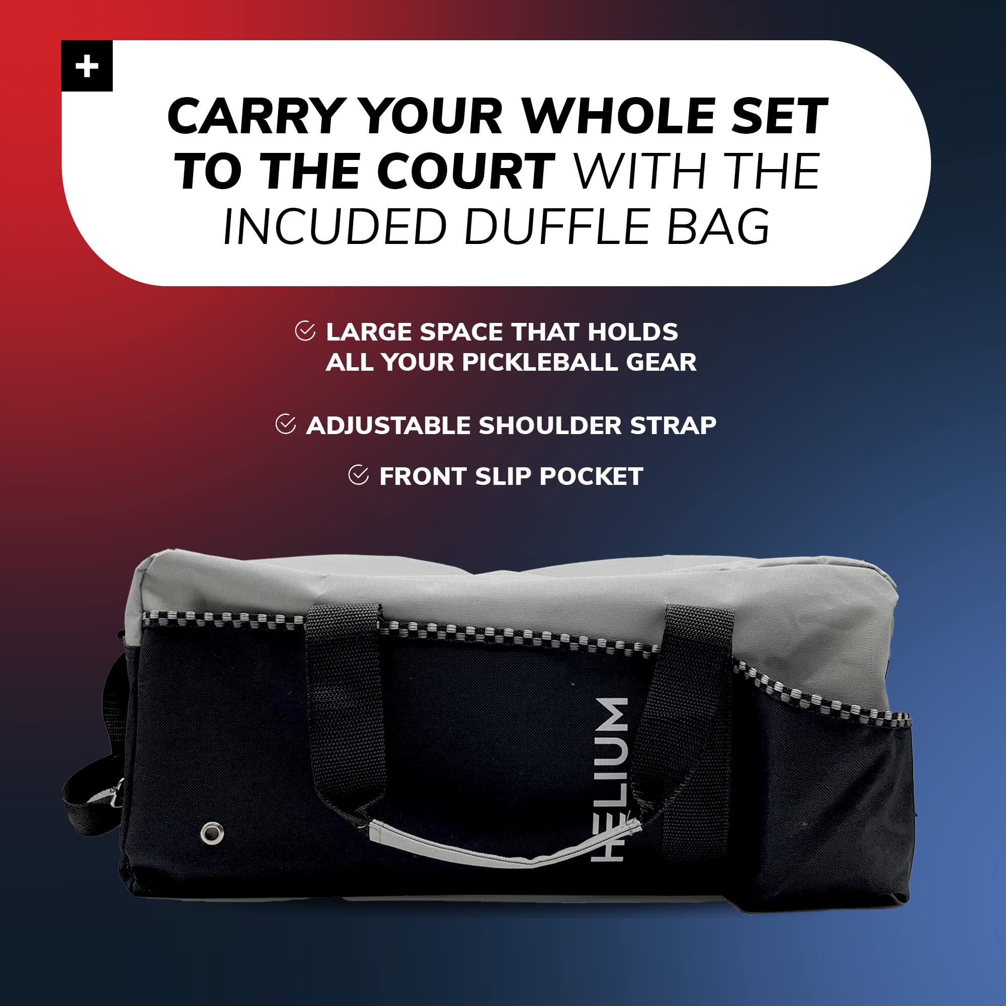 Helium Pickleball Paddles Set Of 4 - Usapa Certified - Graphite Fiberglass Surface, Lightweight Honeycomb Core