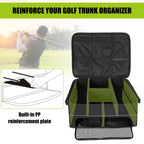 Weliday 2 Layer Golf Trunk Organizer, Golf Car Locker With Separate Ventilated Compartment For 2 Pair Shoes, Golf Trunk Storage