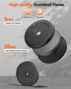 Feierdun Adjustable Dumbbells, 90Lbs Free Weight Set With Connector, 4 In1 Dumbbells Set Used As Barbell, Kettlebells, Push Up S