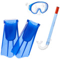 Speedo UnisexChild Aqua Quest Swim Mask, Snorkel & Fins Set