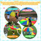 Sonyabecca Parachute 8 Feet For Kids With 9 Handles Play Parachute For 4 8 Kids Tent Cooperative Games Birthday Gift