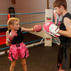 Farabi Sports Kids Boxing Gloves 4-Oz Kickboxing Muaythai Punching Bag Training Gloves Age 4-8 Year (Black, 4-Oz (Age 4-8) (Pink
