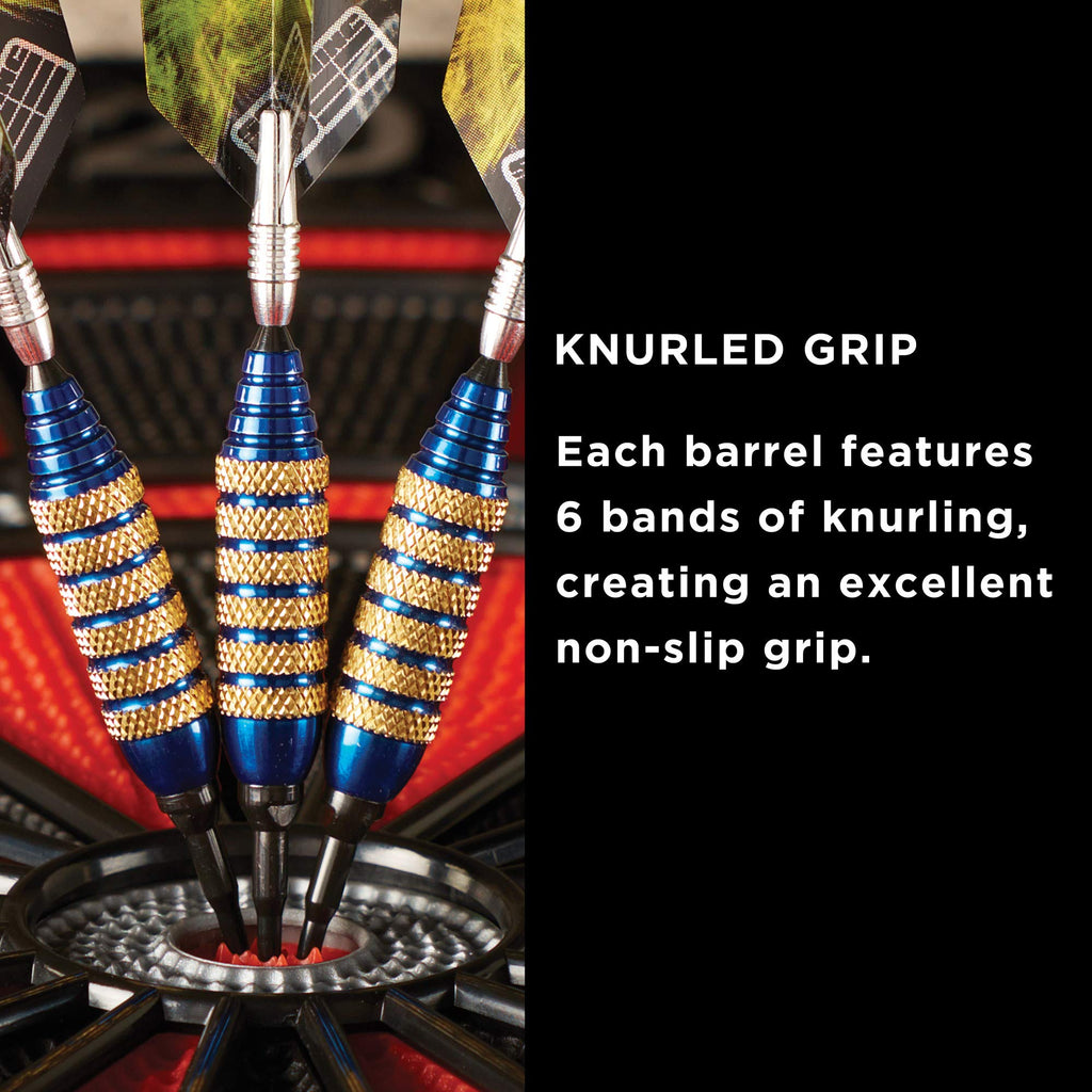Viper Spinning Bee Soft Tip Darts With Casemaster Storage/Travel Case, Blue, 16 Grams