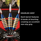 Viper Spinning Bee Soft Tip Darts With Casemaster Storage/Travel Case, Blue, 16 Grams