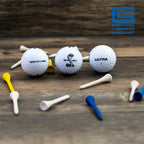 Carroll Shelby Three Pack Wilson Ultra 500 Distance Golf Balls With Shelby Split Snake Logo
