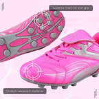 Striker Firm Ground Soccer Shoes -Pink/Silver - Vizari Sports