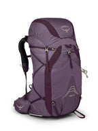 Osprey Eja 58L Womens Ultralight Backpacking Backpack, Purple Dusk, WM/L