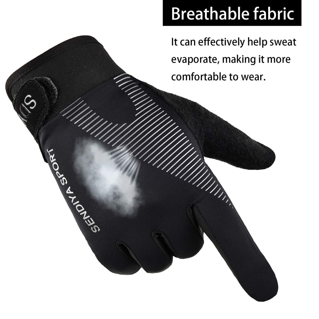Workout Gloves, Full Palm Protection & Extra Grip, Gym Gloves For Weight Lifting, Training, Fitness, Exercise (Men & Women), Bla