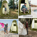 Brian & Dany Pop Up Shower Tent, Portable Changing Tent With Rain Shelter & Windows, Privacy Camping Tent For Hiking Beach, Upf