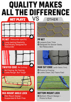 Soccer Rebounder Kickback Football Rebound Net (Adjustable Angle) Portable Easy Setup