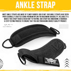 Body Reapers Gym Ankle Strap For Cable Machine, Adjustable Ankle Straps For Working Out, Neoprene Padded For Glute Kickbacks & L