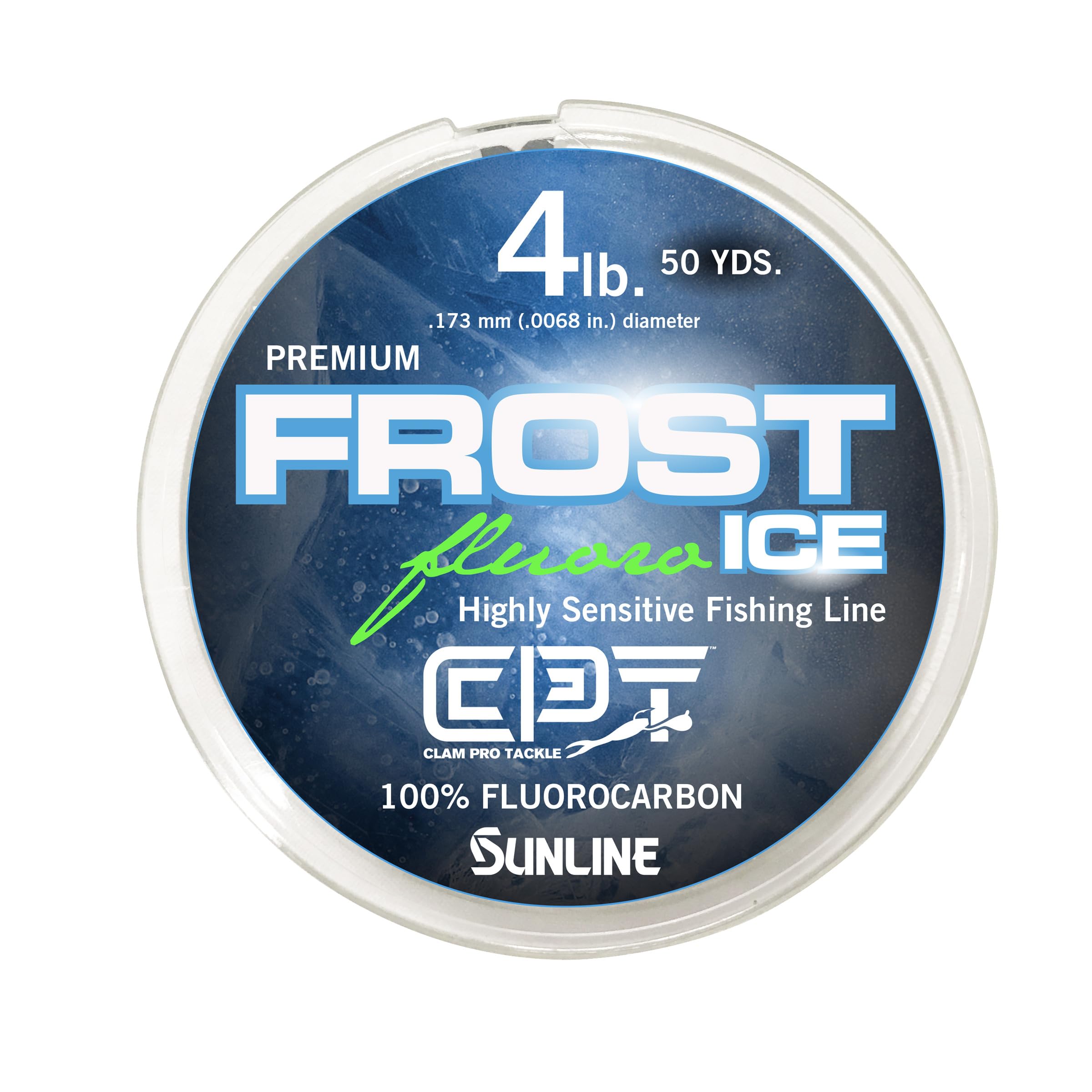 CLAM Pro Tackle 14569 CPT Frost Line Fluorocarbon - 8lb - Clear - 200 Yard