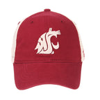 Ncaa Zephyr Washington State Cougars Mens University Relaxed Hat, Adjustable, Team Color/Stone