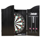 Dmi Sports Recreational Dartboard Cabinet Set - Includes Dartboard, Two Dart Sets, And Traditional Chalk Scoring