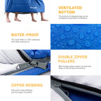 Kingcamp 87 X 59 Inch 2 Person 20 Degree Lightweight Waterproof Couple Family Sleeping Bag With 2 Pillows For Camping, Hiking, &