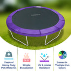Machrus Upper Bounce Trampoline Replacement Safety Pad 6Ft - 16Ft Round-Trampolines Spring Cover Pvc Trampoline Skirt (Purple, 1
