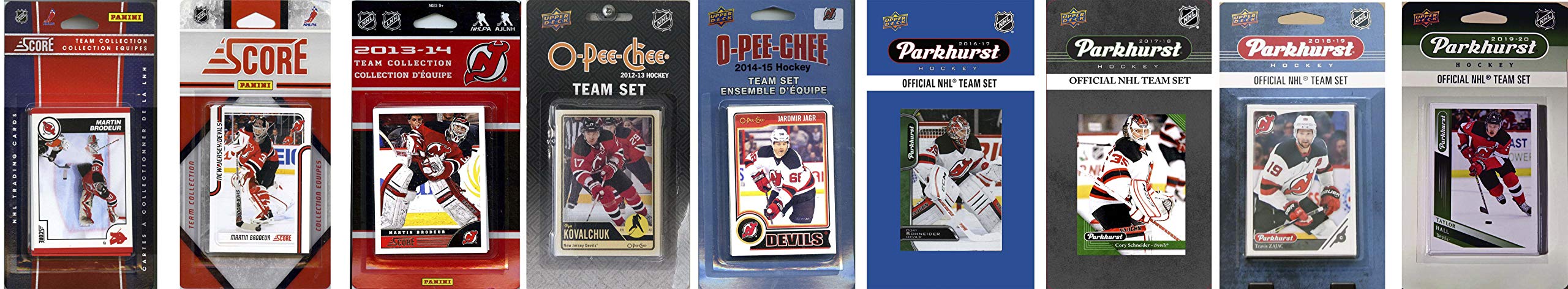 Nhl New Jersey Devils 9 Different Licensed Trading Card Team Sets