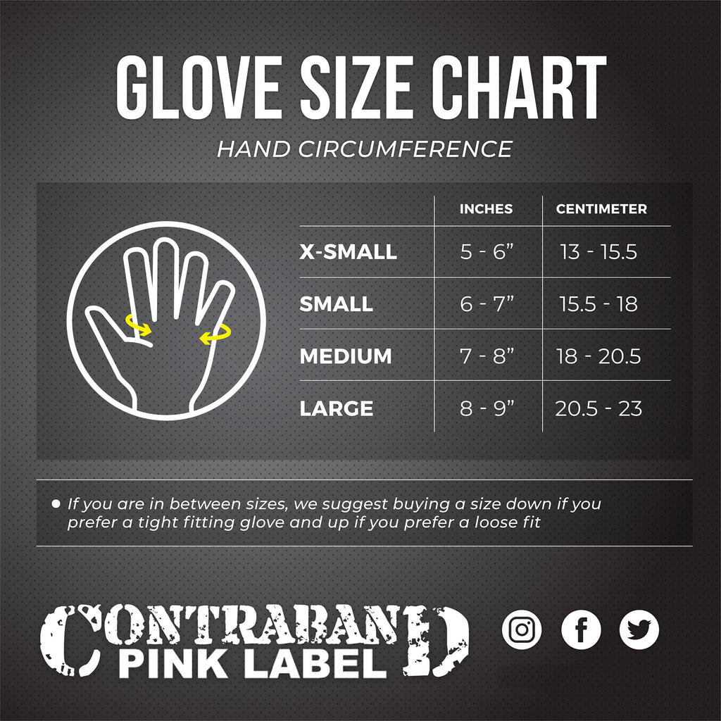 Contraband Pink Label 5537 Womens Micro Weight Lifting Gloves W/ Grip-Lock Silicone Padding (Pair) - Minimalist Half Gloves - Ap