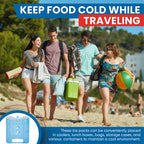 Sport Temp Reusable X-Large Ice Pack (8 Pack) Long Lasting - Perfect For Keeping Food Or Beverages Cold, Coolers, Camping, Beach