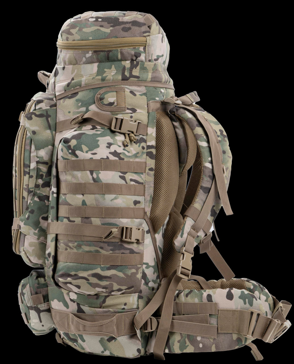Xmilpax Large Military Backpack Army Rucksack Tactical Molle Pack For Camping Backpacking Hunting Bushcraft Adventure 70L