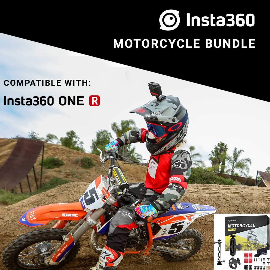 Insta360 Motorcycle Bundle - Complete Mounting Kit For Insta360 One X3/X2/X 360 Cameras | Compatible With Insta360 One R/Rs, Evo