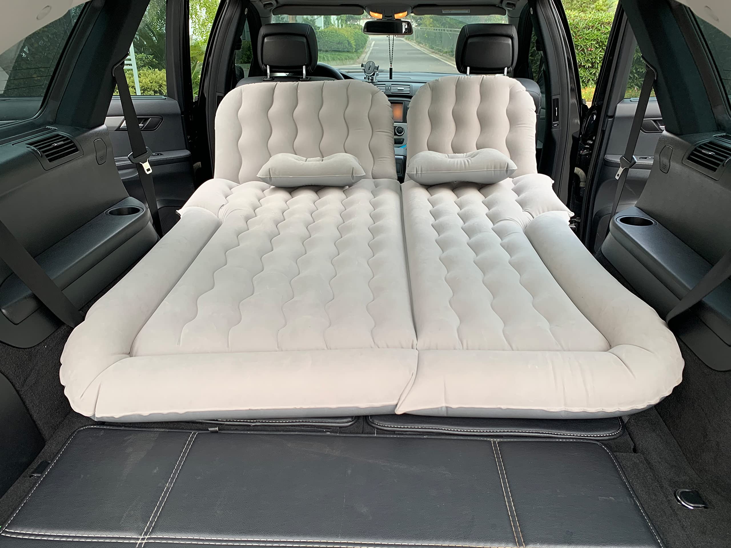 Byomostor 3 In 1 Car Air Mattress, Suv Mattress For Back Seat Cargo Area Car Mattress With Electric Air Pump-2 Support Fillers &