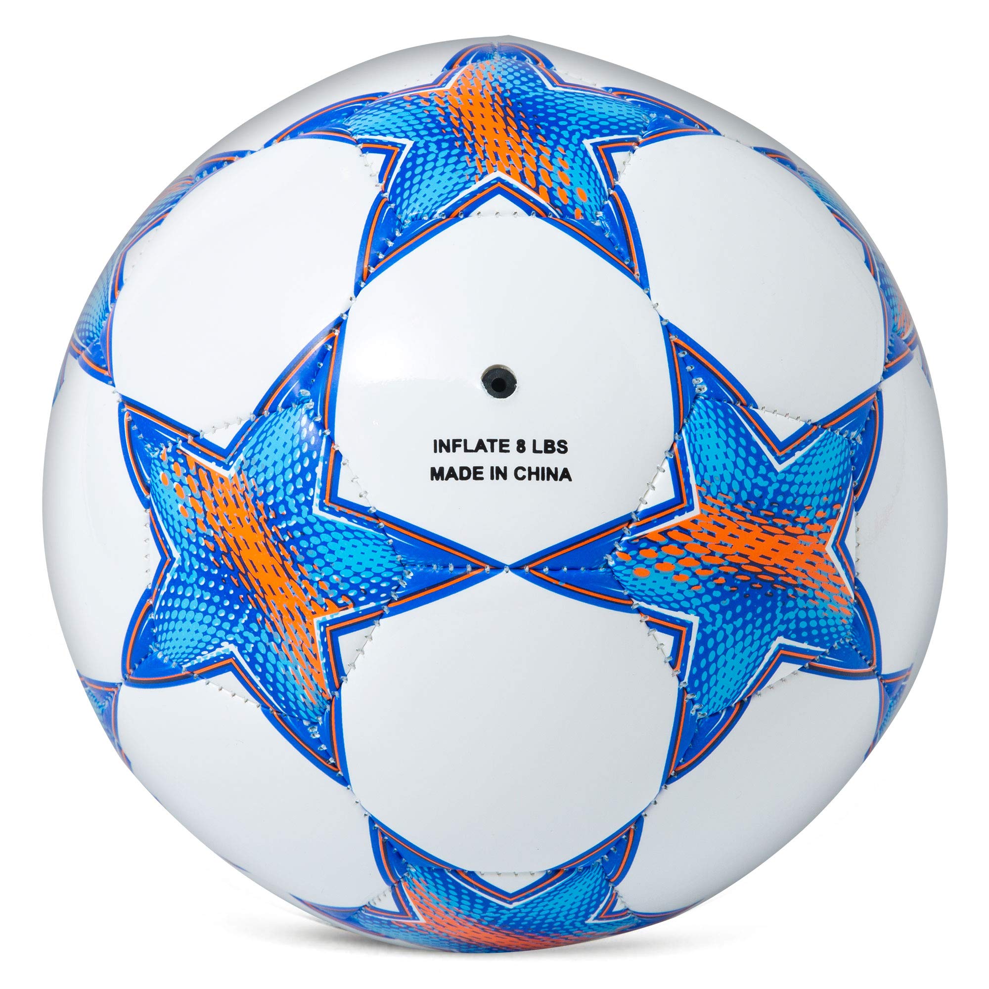 Runleaps Soccer Ball Size 3 For Kids, Ball Toys With Star Pattern Official Size Soccer Balls For Training, Playing, Boys, Girls,