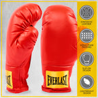 Everlast Laceless Gloves (Red, Small)