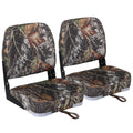 Leader Accessories A Pair Of Camo Folding Fishing Boat Seat 2 Seats (Camo)