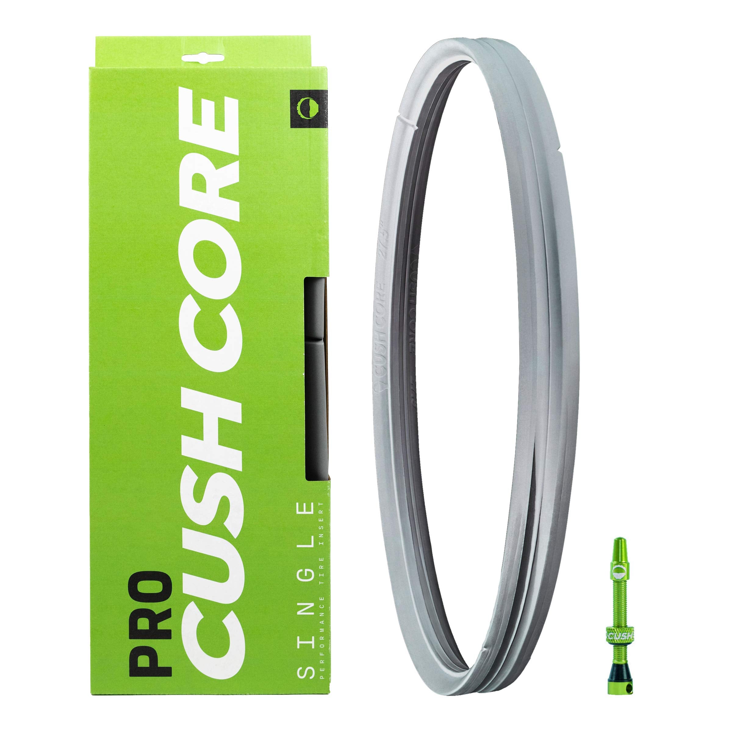 Cushcore Pro Set - Includes (1) Tire Inserts, (1) Presta Valve & (1) Rim Sticker, Easy At-Home Installation, Bicycle Tire Insert