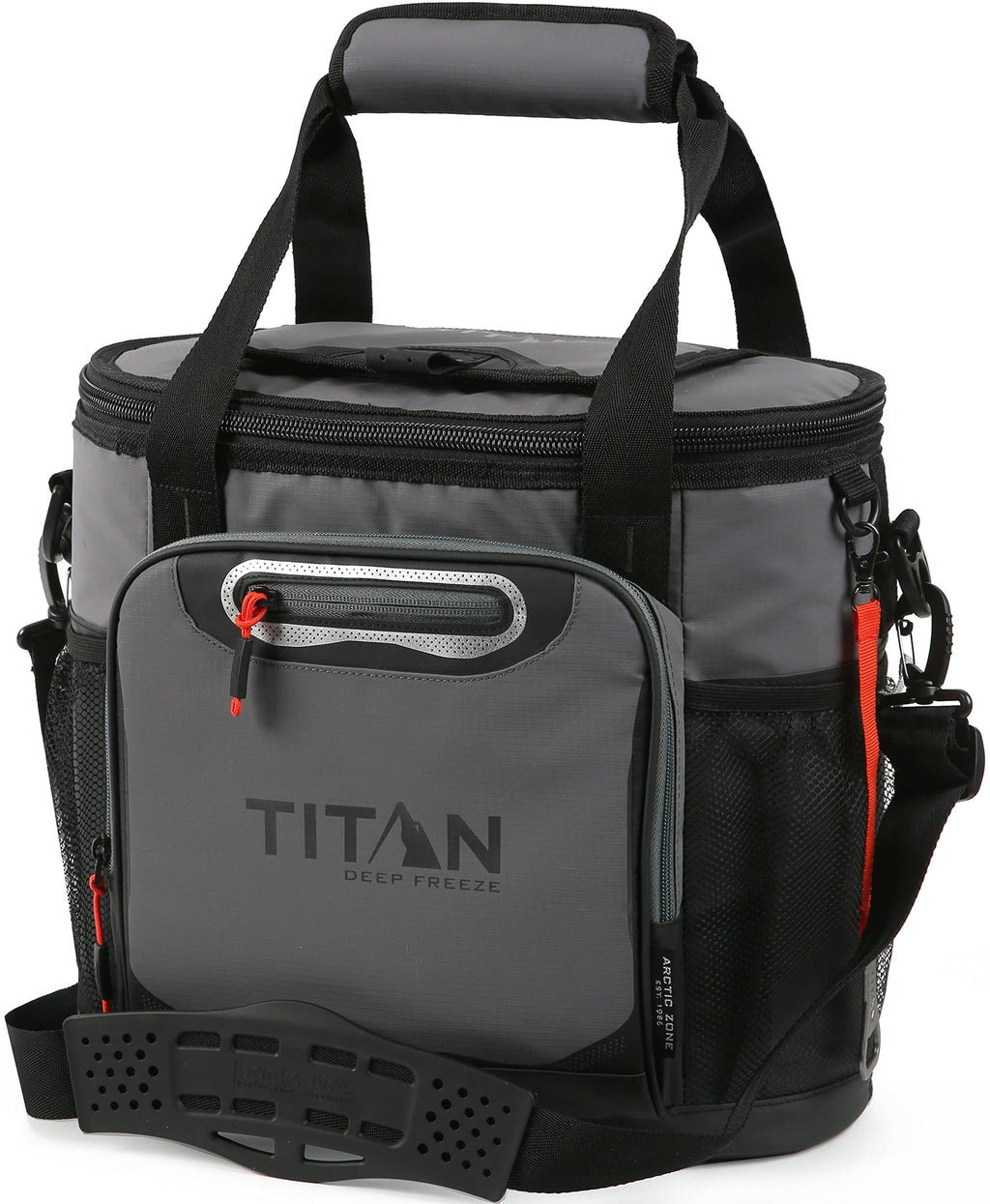 Titan Deep Freeze 24 Can Insulated Bucket Tote Cooler, Sharkskin Gray