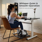 Sunny Health & Fitness Smart Motorized Mini Elliptical Trainer W/Remote Control, Indoor Under-Desk Pedal Exerciser For Seniors M