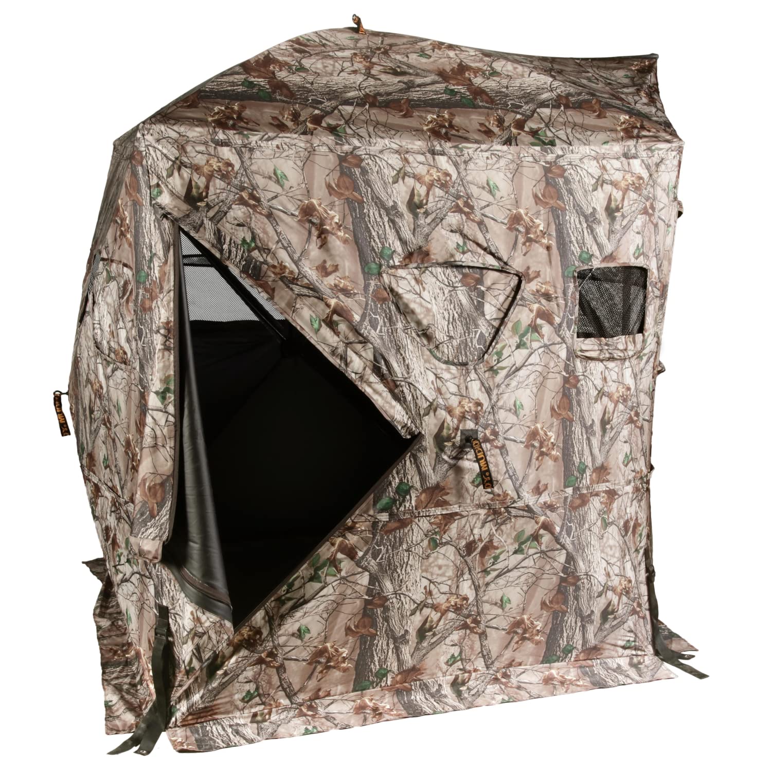 Muddy Outdoors Twin Peaks Heavy-Duty Water-Resistant 2-Person Hub-Style Hunting Ground Blind, Multi (Mud-Mgbtp)