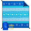 OCOOPA Bohemian Beach Blanket Waterproof Sandproof, 10X 9 Extra Large, Soft and Durable, Sand Free, Light Weight and Portable,